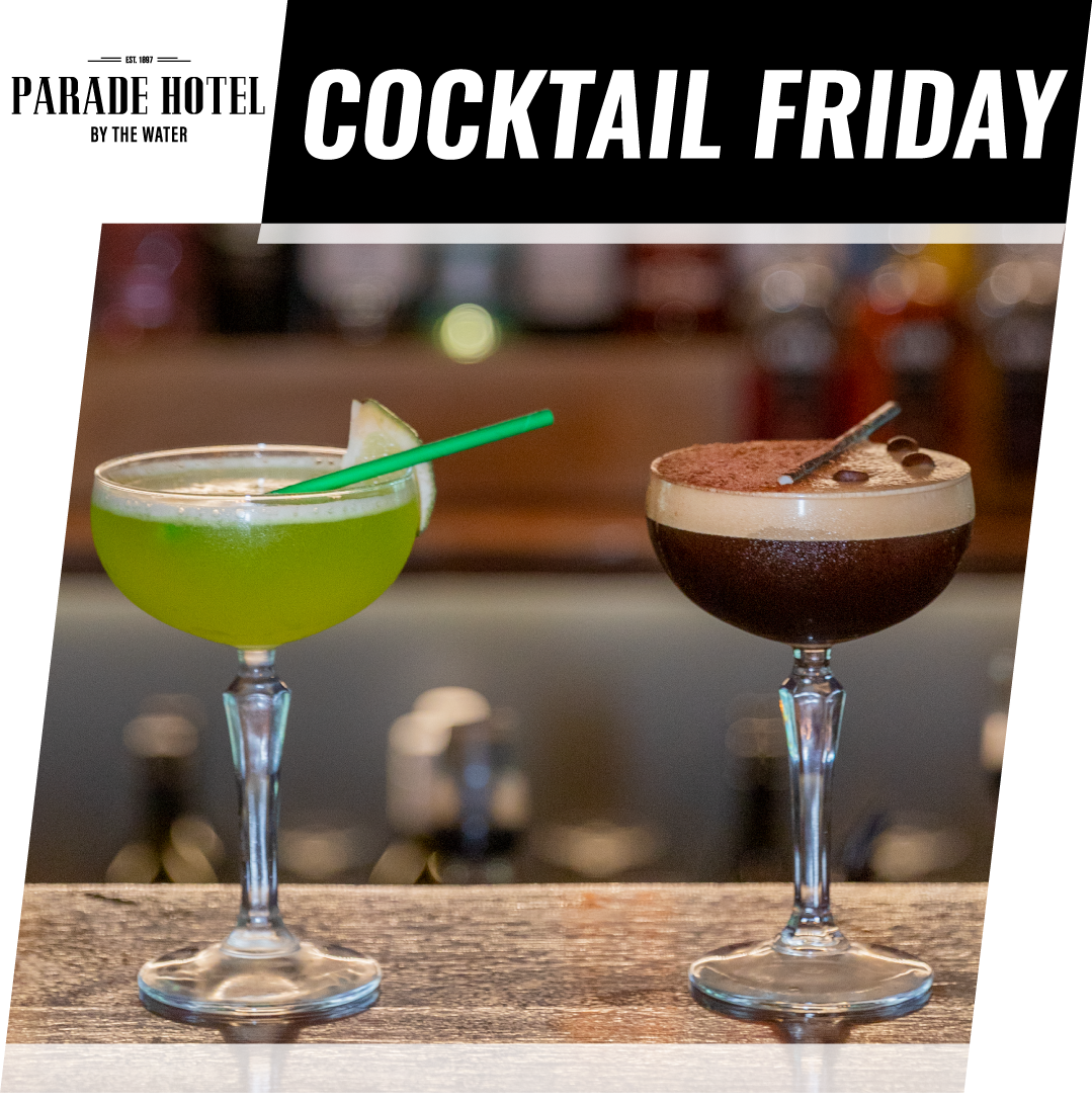 Enjoy a selection of $13 cocktails every Friday night from 5 - 6 PM.